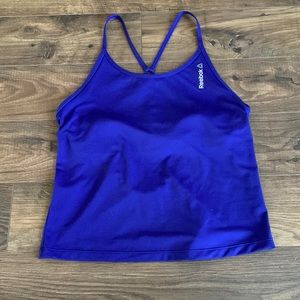Reebok Open Back Strappy Cropped Tank
